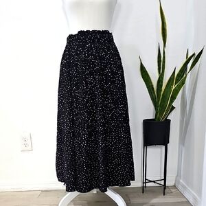 Black and White Polka Dot Skirt